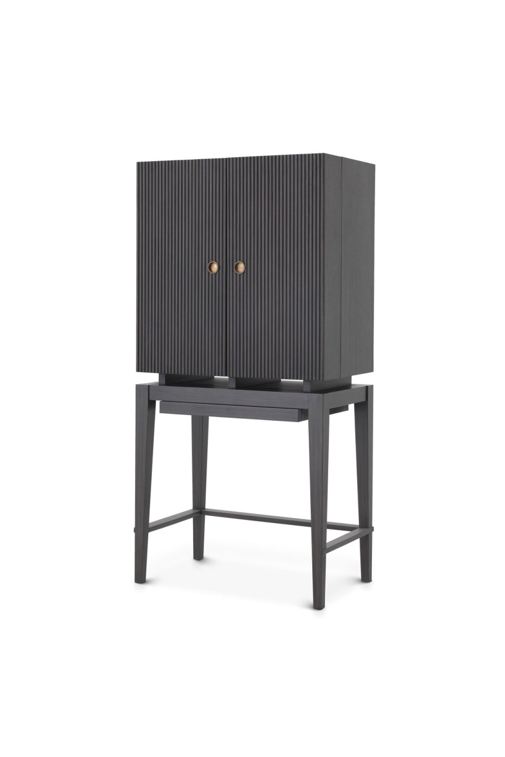 Charcoal Oak Storage Cabinet Eichholtz Dimitros