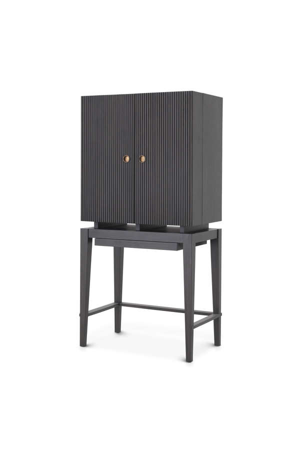 Charcoal Oak Storage Cabinet Eichholtz Dimitros