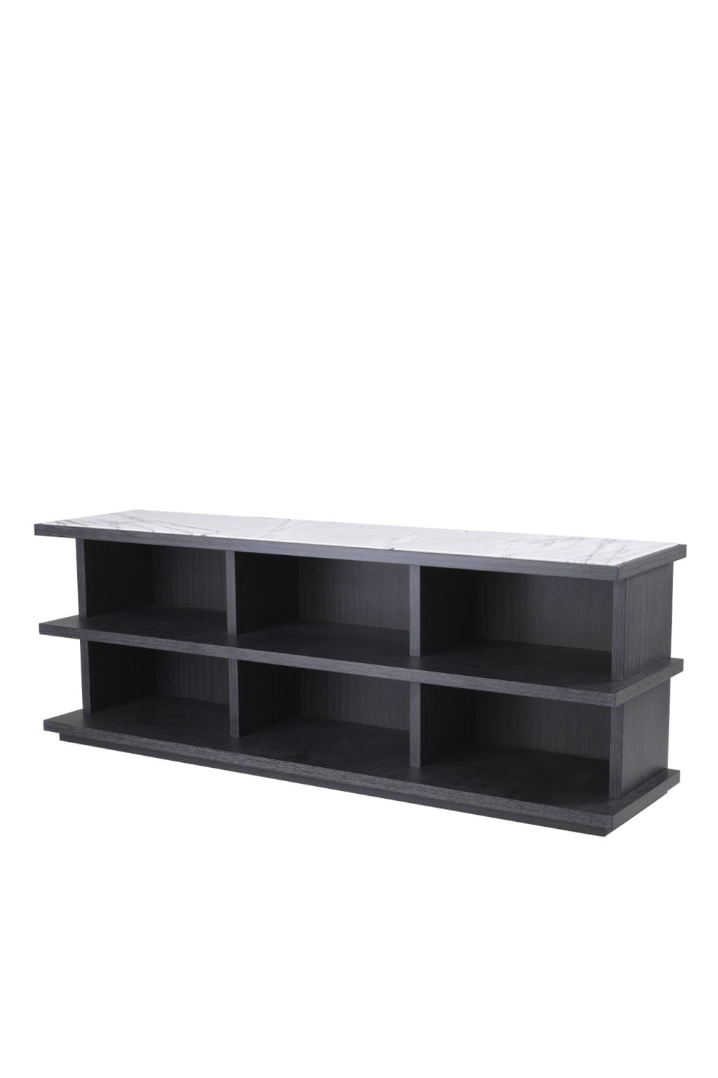 Gray Oak Marble Tv Cabinet with Marble Top