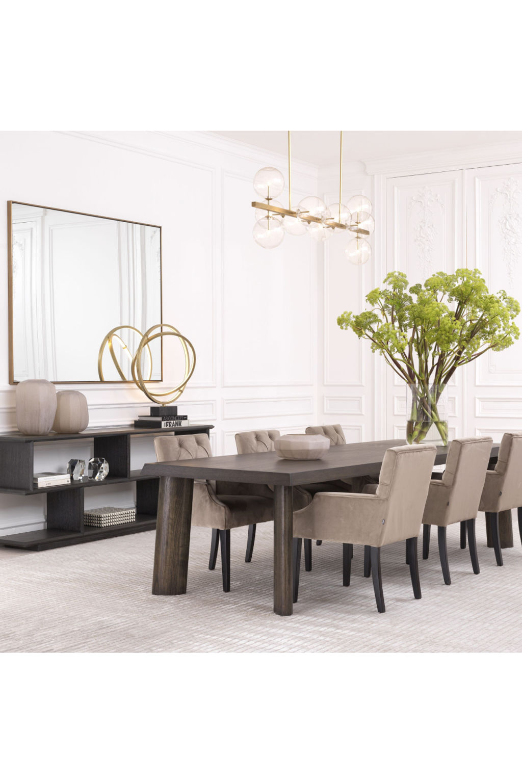 Rectangular Oak Dining Table Eichholtz Dune
