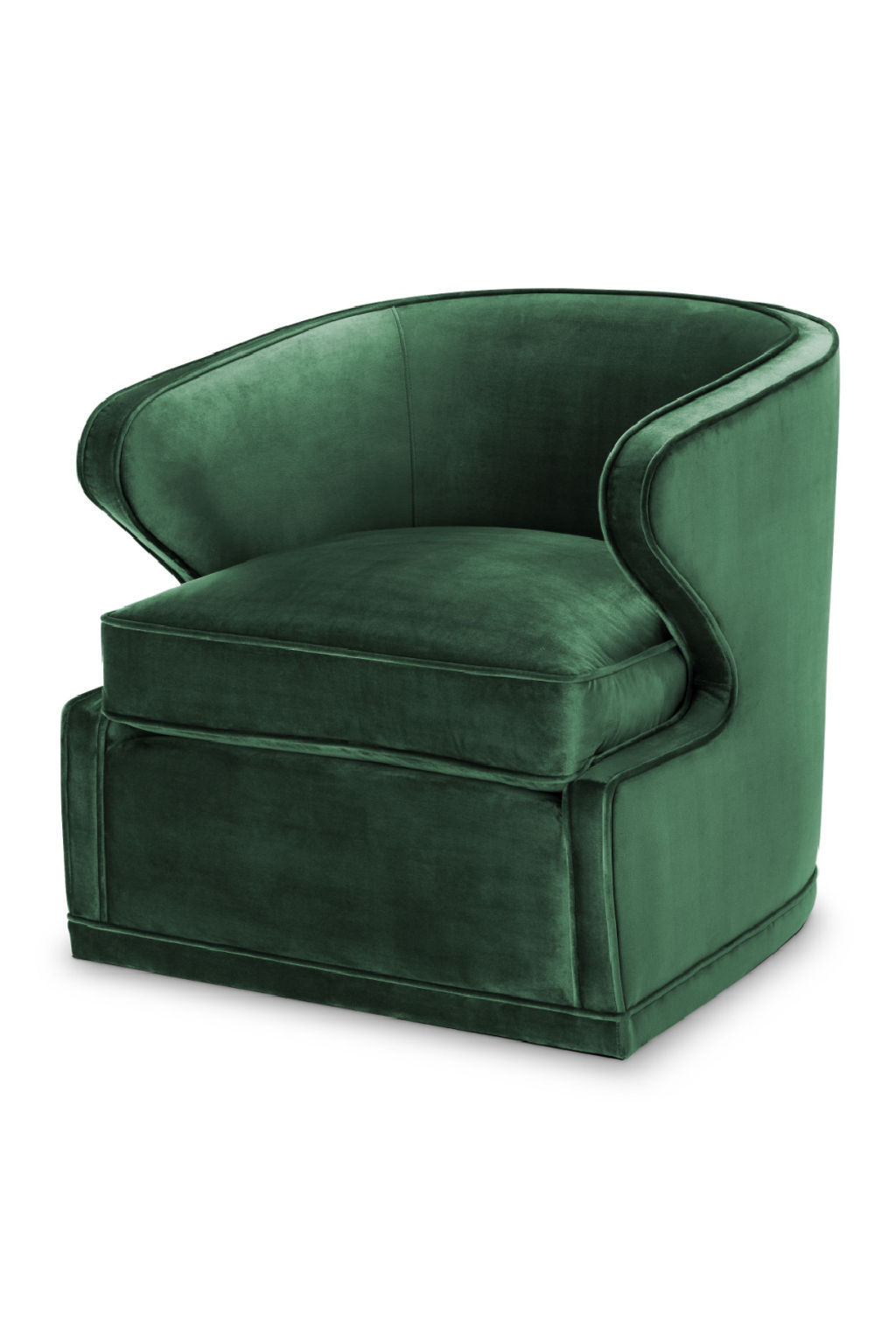 Green Velvet Swivel Chair Eichholtz Dorset
