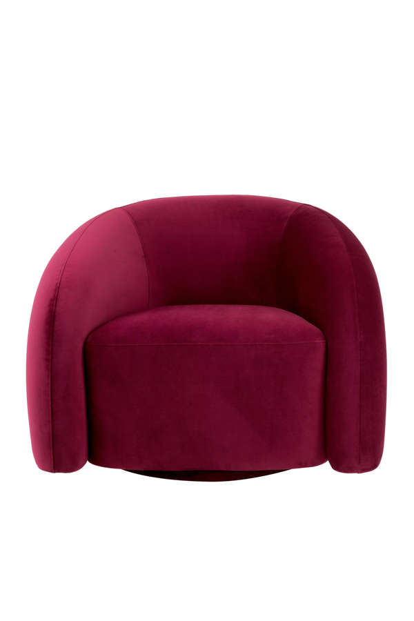 Swivel Chair Novelle Savona Bordeaux Velvet