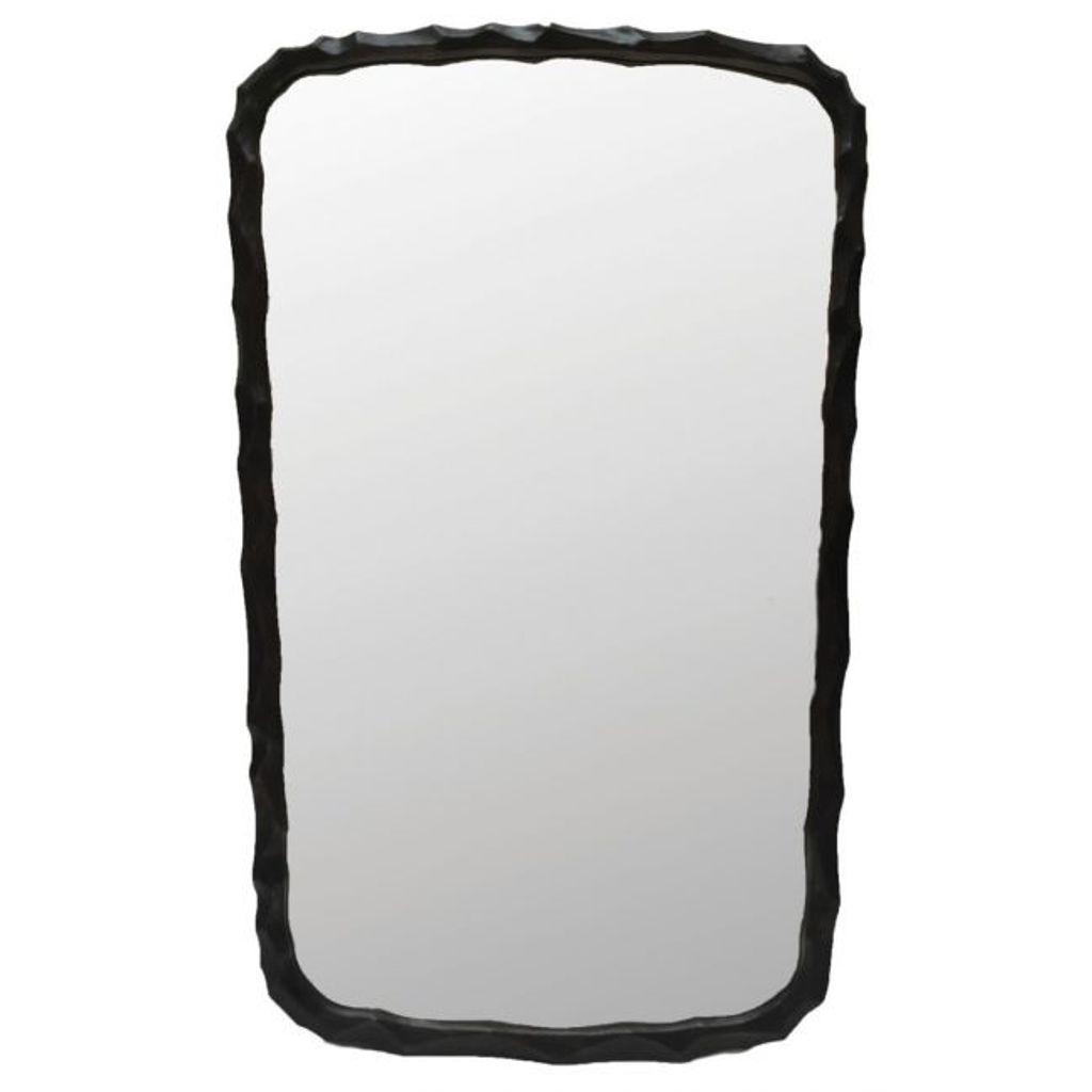 Stone Mirror, Antiqued Bronze
