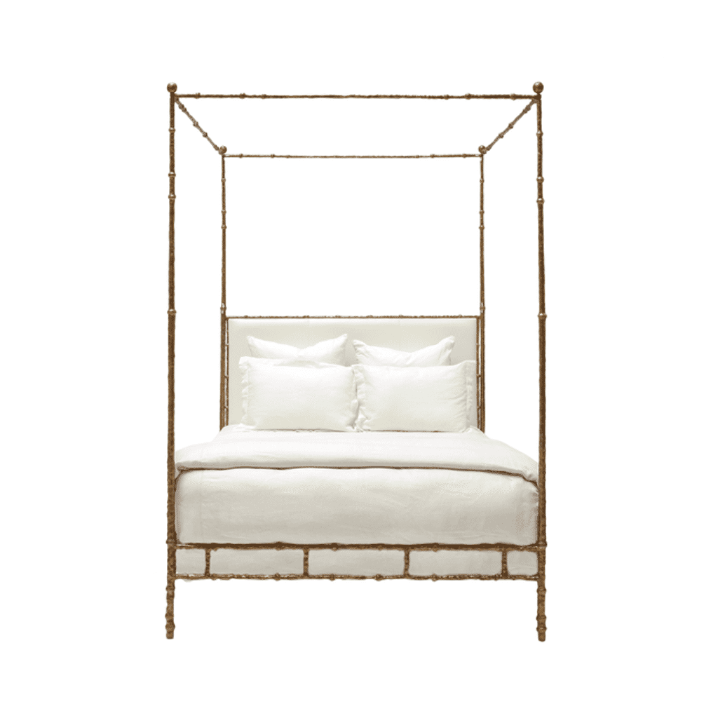 Diego Bed East King, Antiqued Bronze