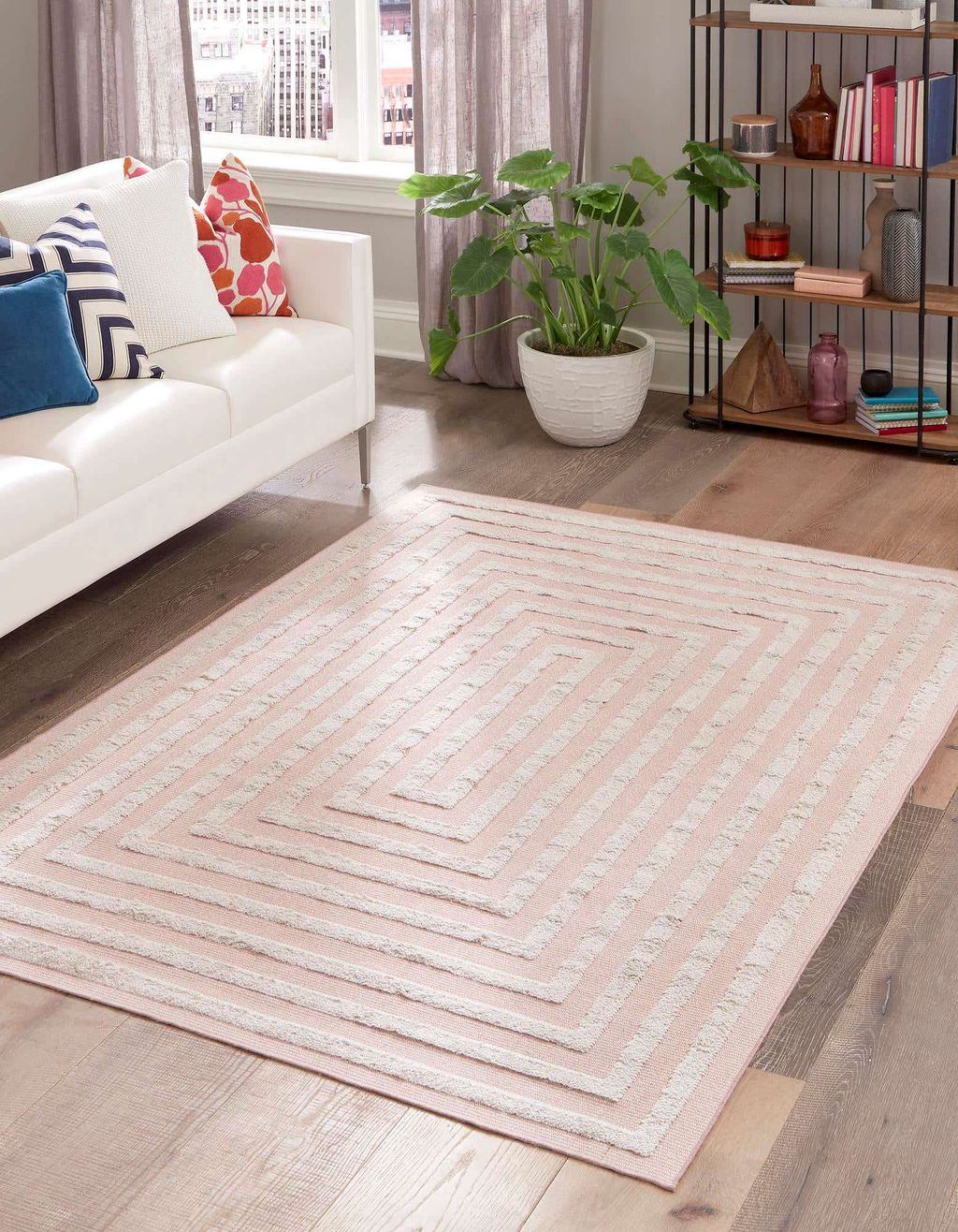 Pink 8'3" X 10' Sabrina Soto Casa Rectangle Rug (3153622)