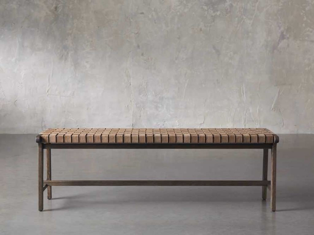 Preview image for Henry 20" Brown Suede Backless Bench In Cinder
