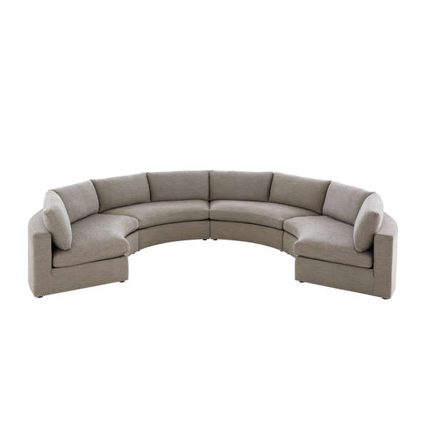 Jones Armless Sofa, Ecru Ash