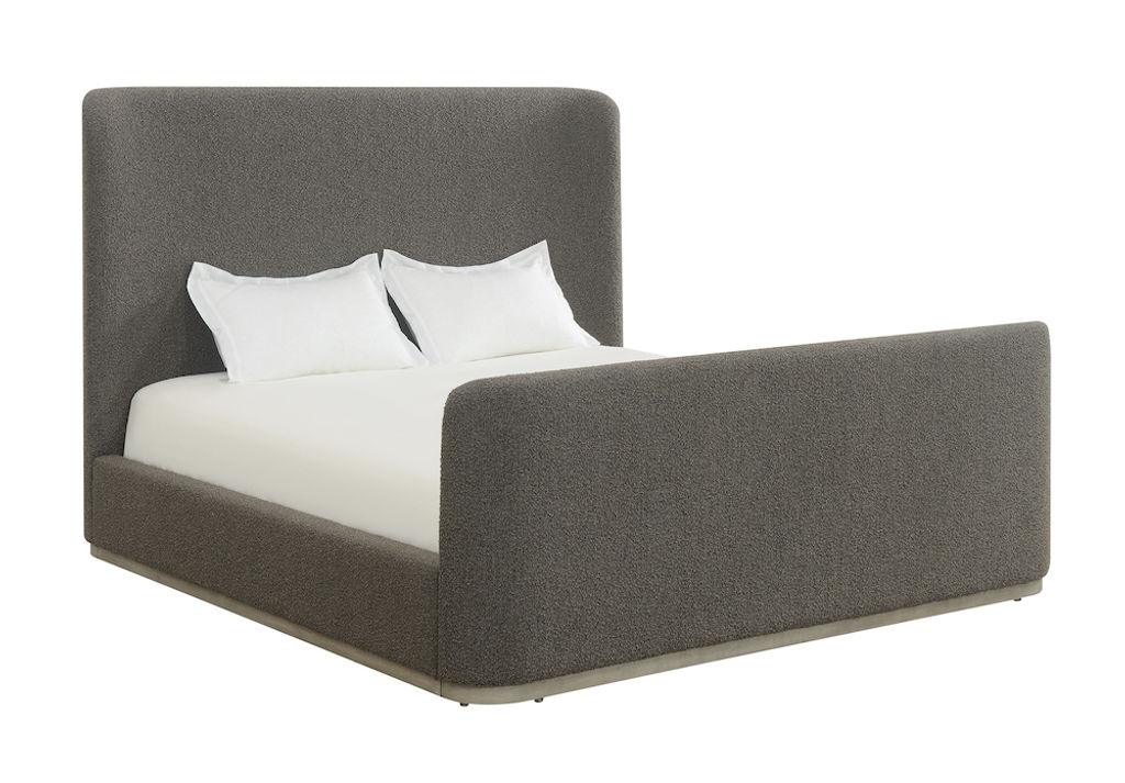 Preview image for Avery King Bed in River Stone and Brushed Smoke