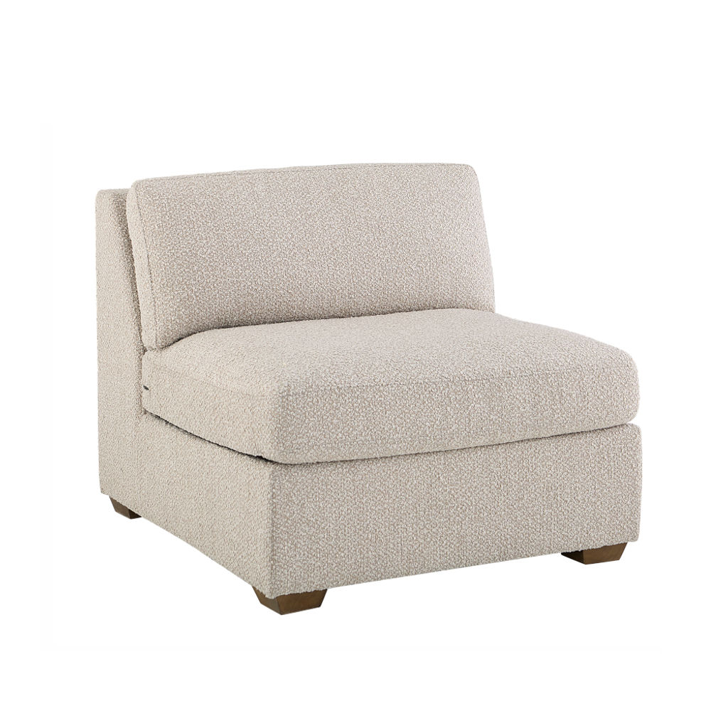 Preview image for Reese Armless Sofa In Textured Oatmeal