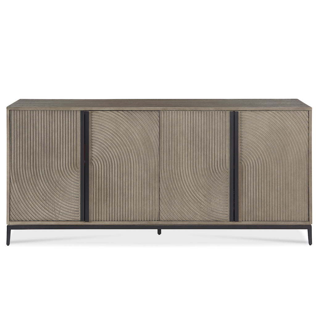 Preview image for Willow 4 Door Sideboard In Grey Latte And Matte Charcoal