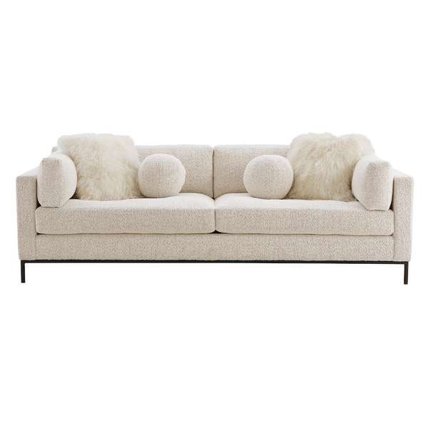 Pike Sofa In Coastal Sand And Matte Charcoal