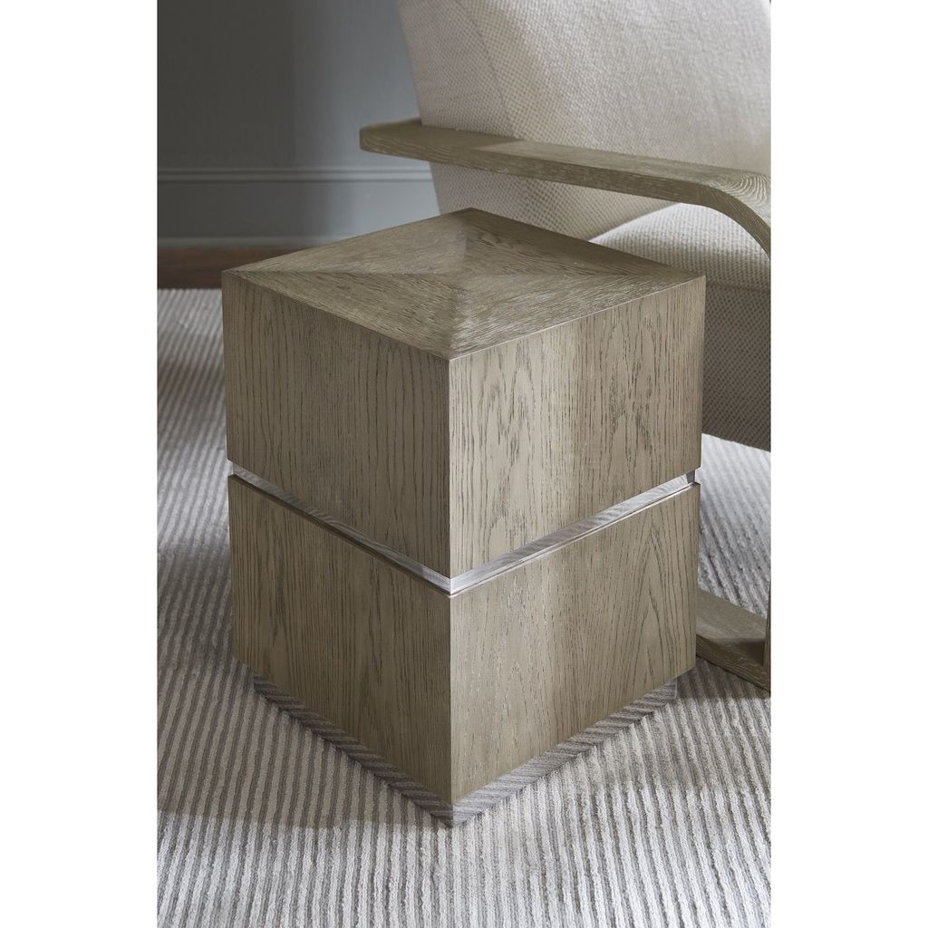 Sander End Table In Dusted Stone