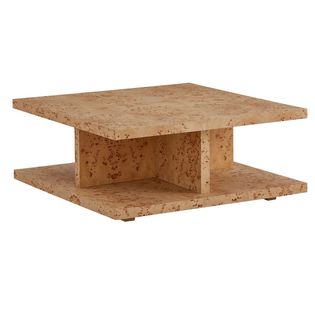 Stowe Coffee Table In Toasted Burl