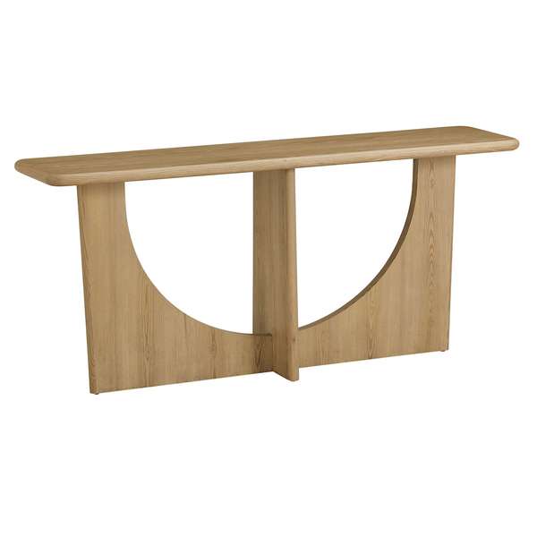 Stratos Console Table In Raw Oak