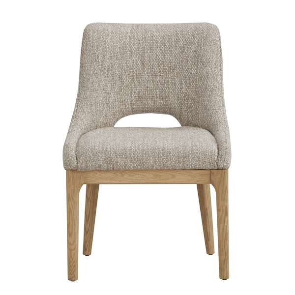 Cove Dining Chair In Frothed Latte And Raw Oak
