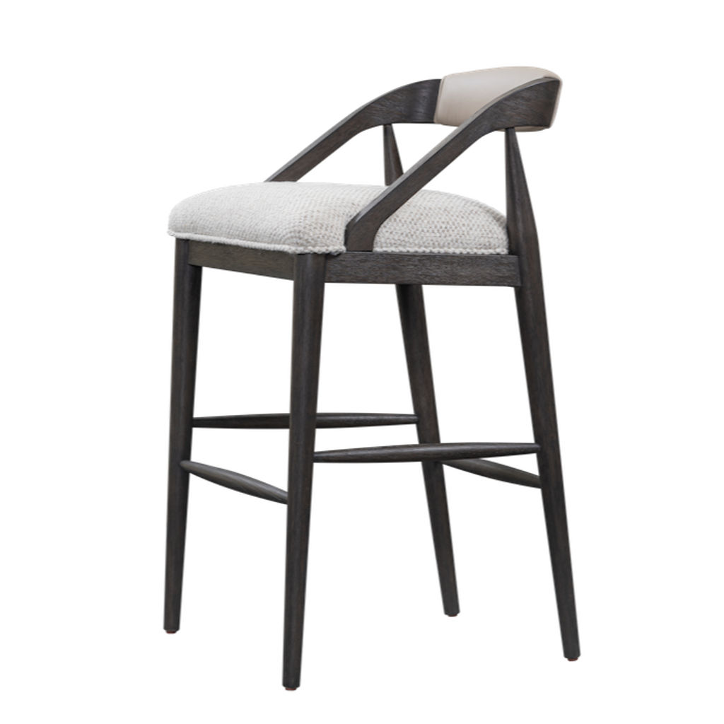Preview image for Hollister Counter Stool In Frothed Latte Anda Dark Cinder