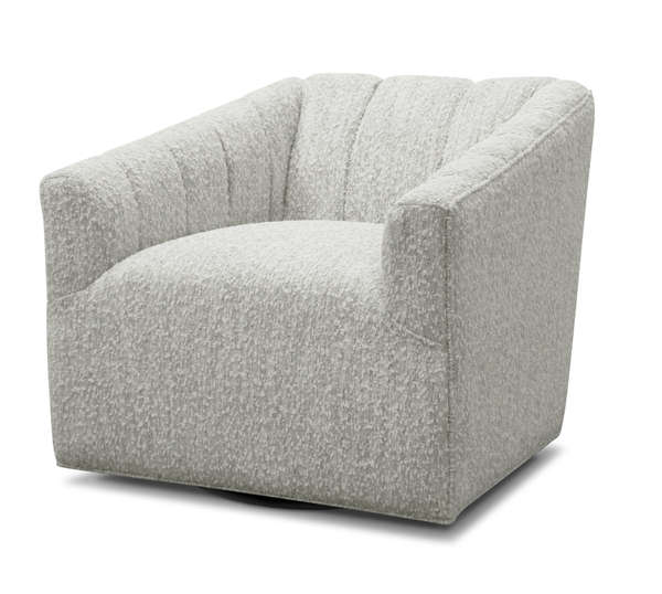 Cooper Swivel Chair In Weathered Cotton