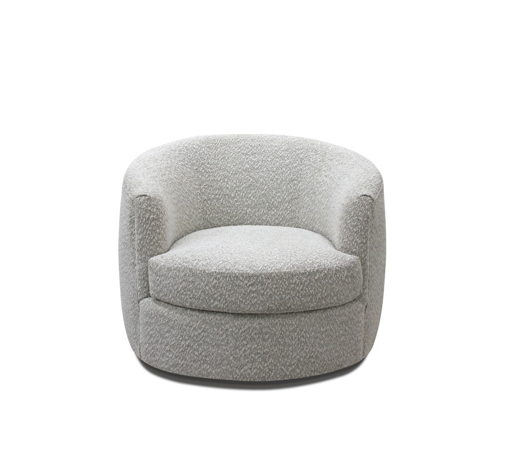 Swivel Chair In Soft Putty