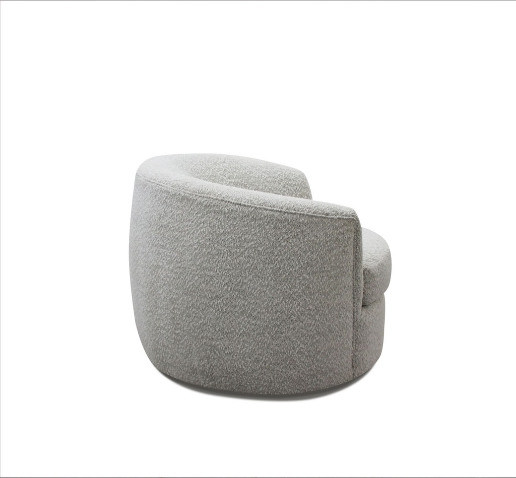 Swivel Chair In Soft Putty