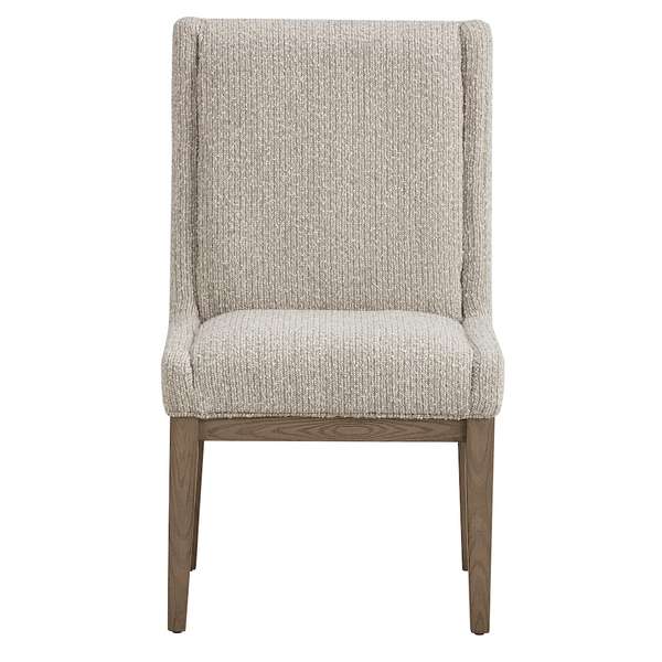 Cardston Dining Chair In Oyster Beige And Dusted Stone