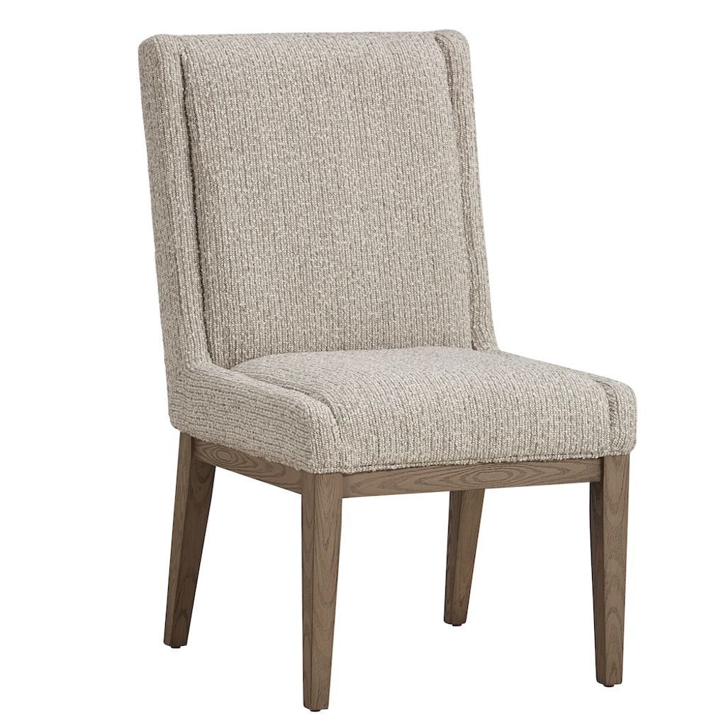 Cardston Dining Chair In Oyster Beige And Dusted Stone