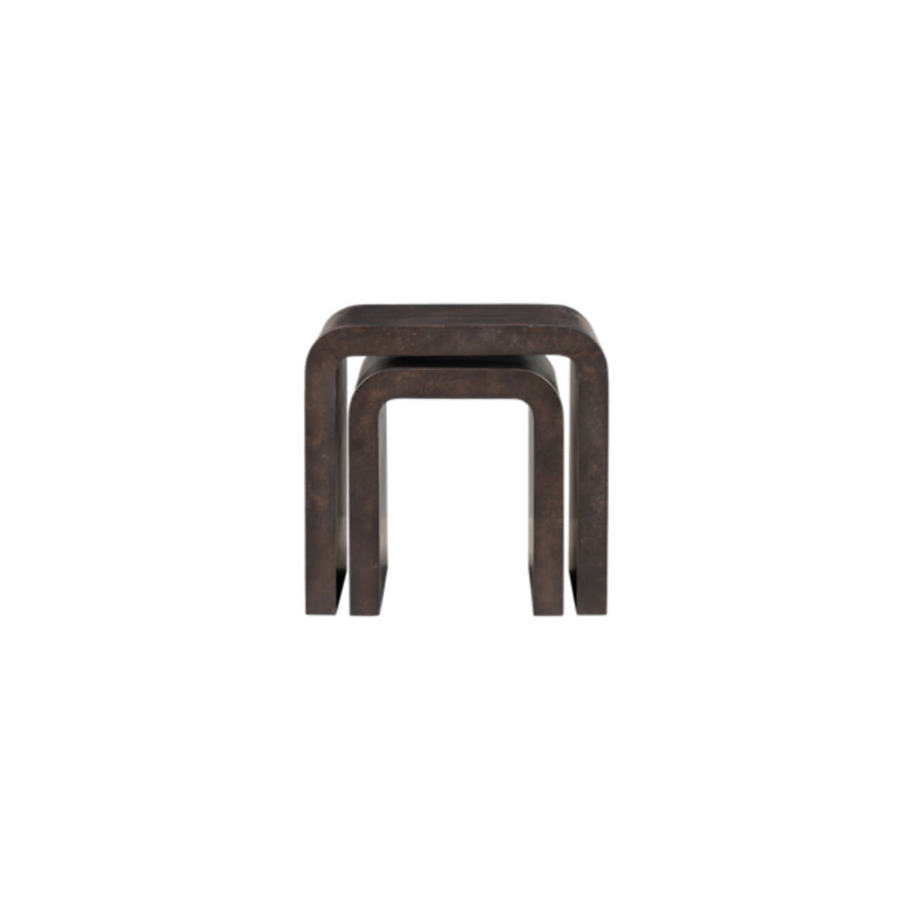 Brea Nesting Tables In Chocolate Burl