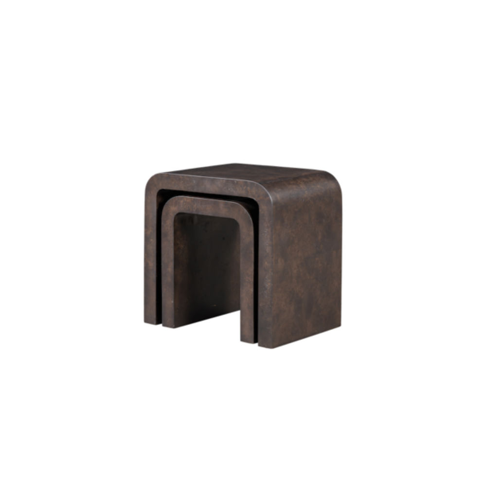 Brea Nesting Tables In Chocolate Burl