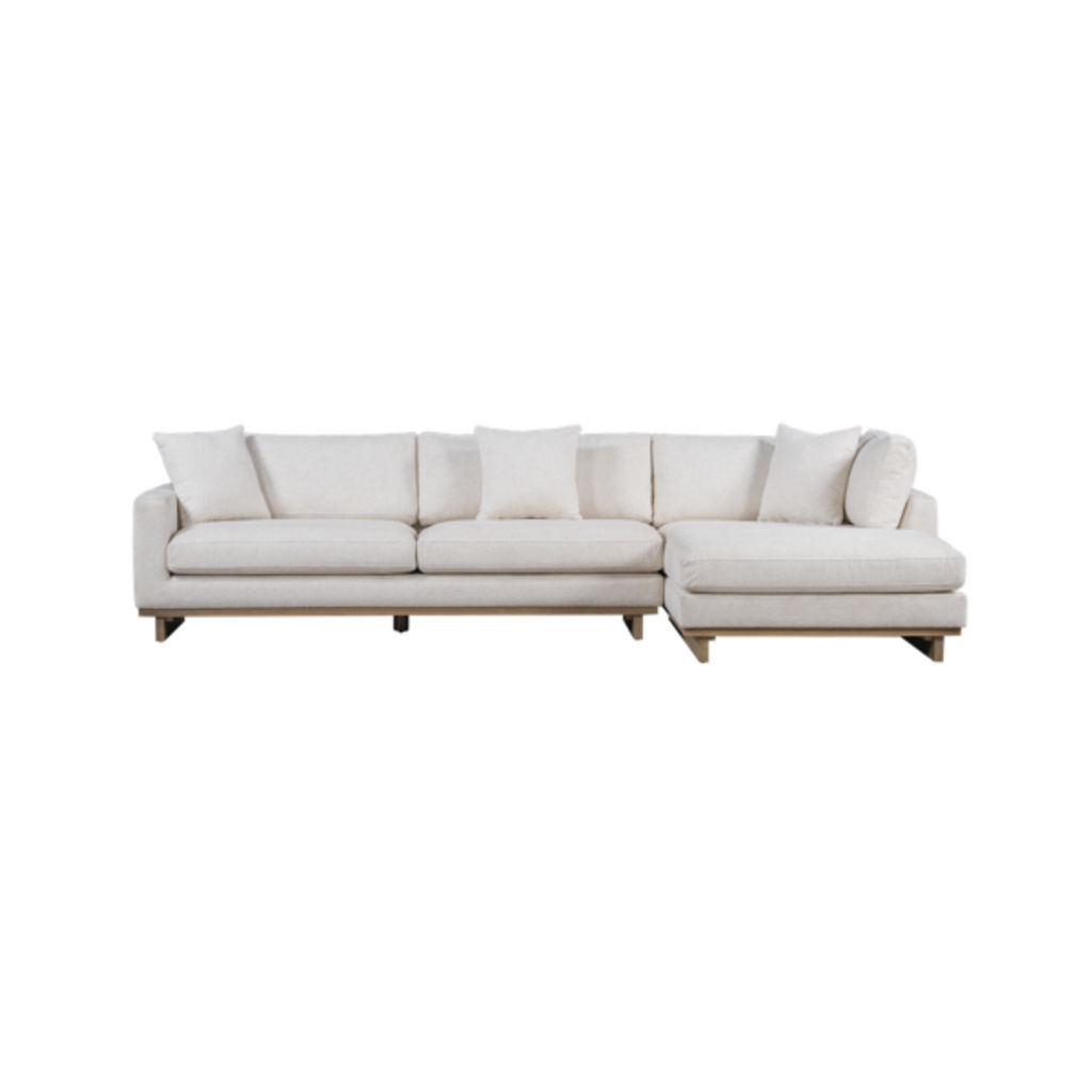 Preview image for Raf Paxton Sectional In Swiss Cream And Modern Mocha