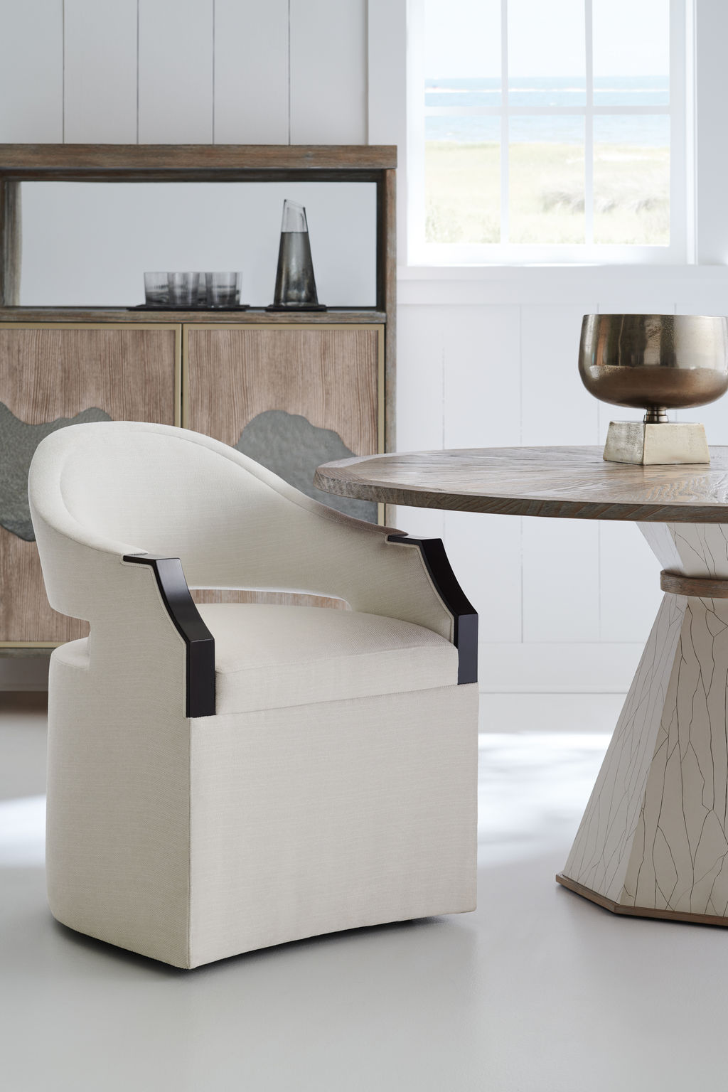 Performance Fabric Chair , Dark Chocolate