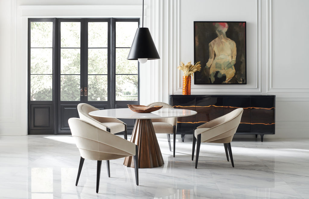 Unique Dining Chair, Chocolate Truffle