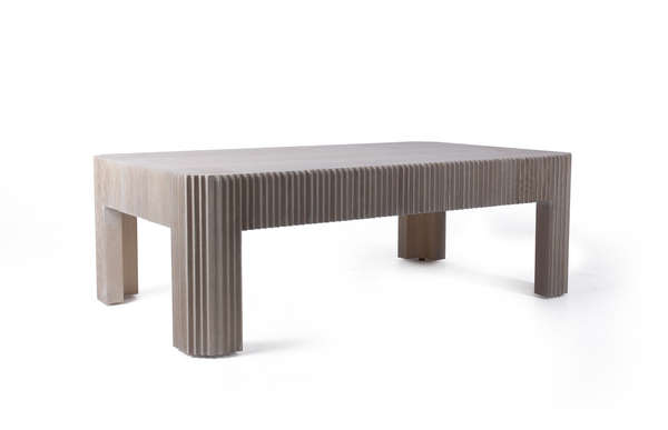 Colmo Cocktail Table 54.5" X 18", Caspar Oak Finish