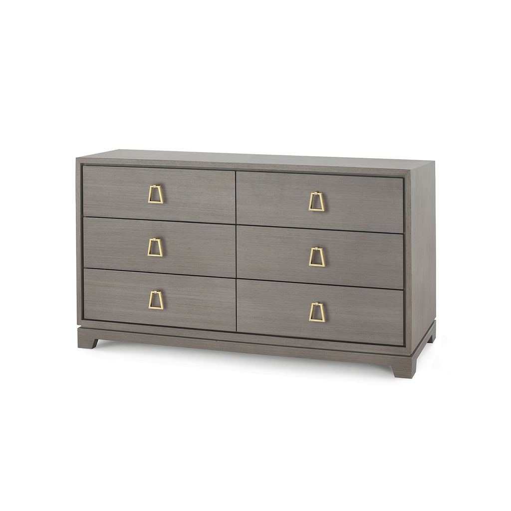 Preview image for Stanford Extra Large 6-Drawer, Taupe Gray