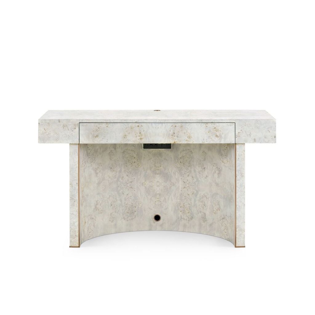 Sloane Desk, Light Gray Burl