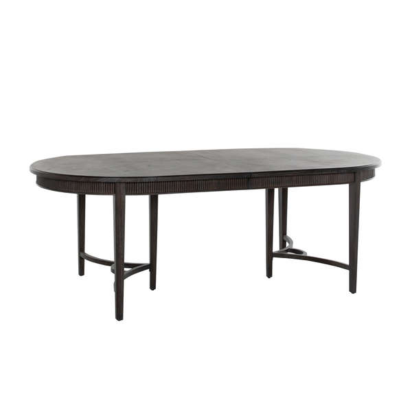 Oval Dining Table, Dark Two Tone
