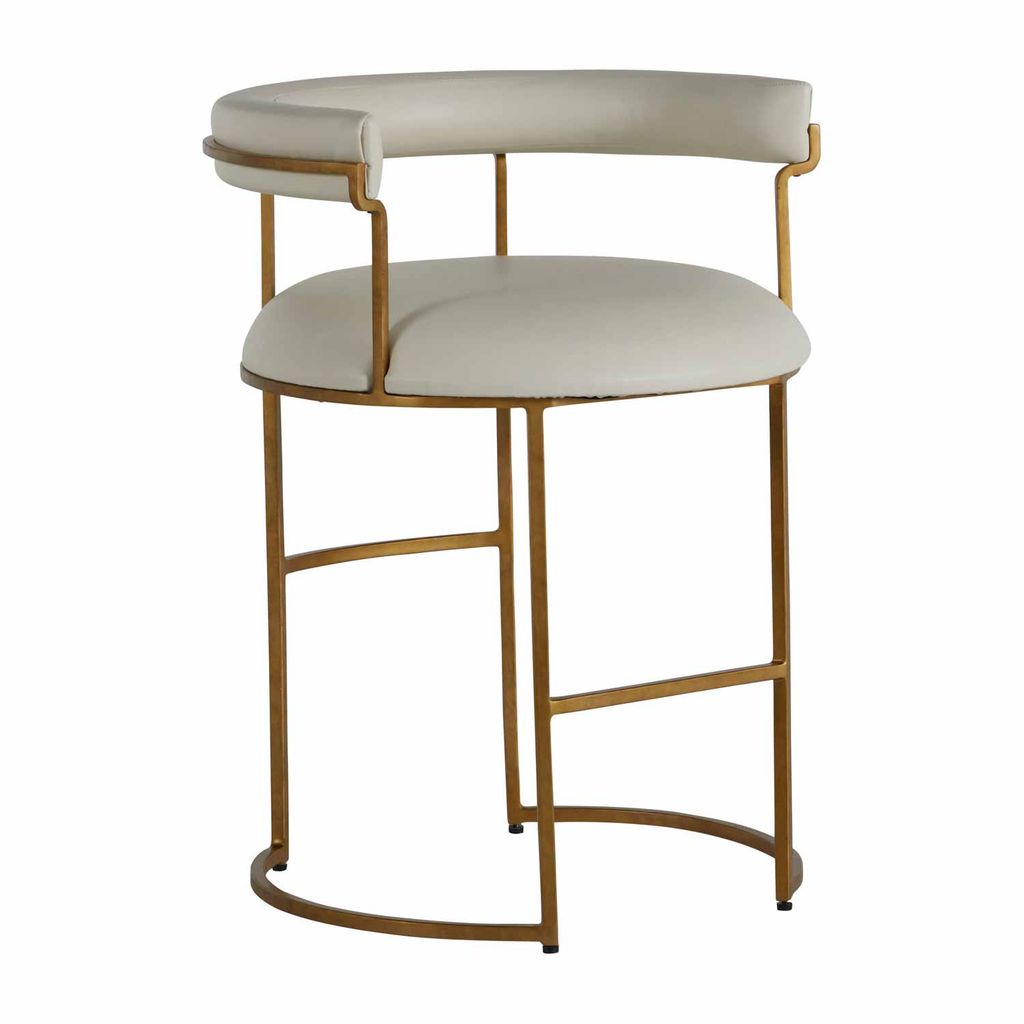 Preview image for Mack 23.5″ Counter Height Stool, White