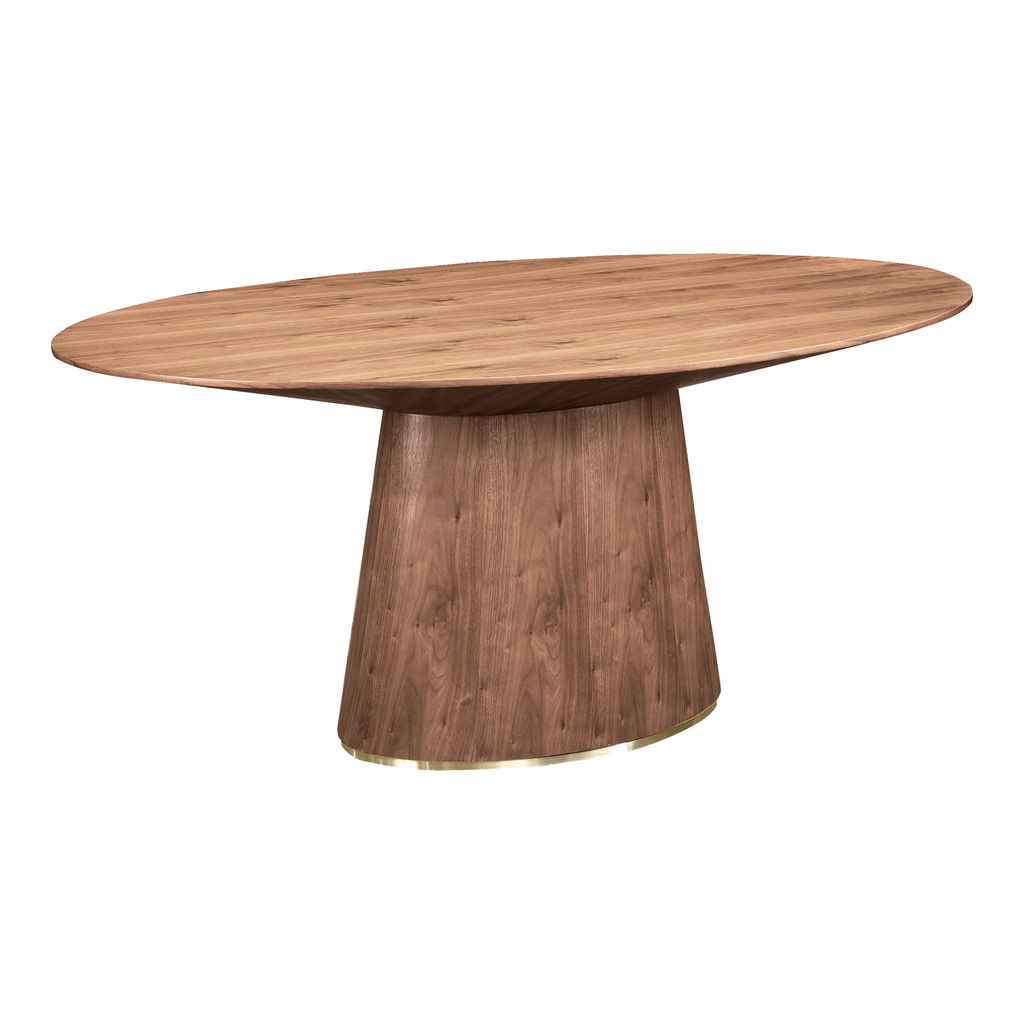 Otago Oval Dining Table Walnut