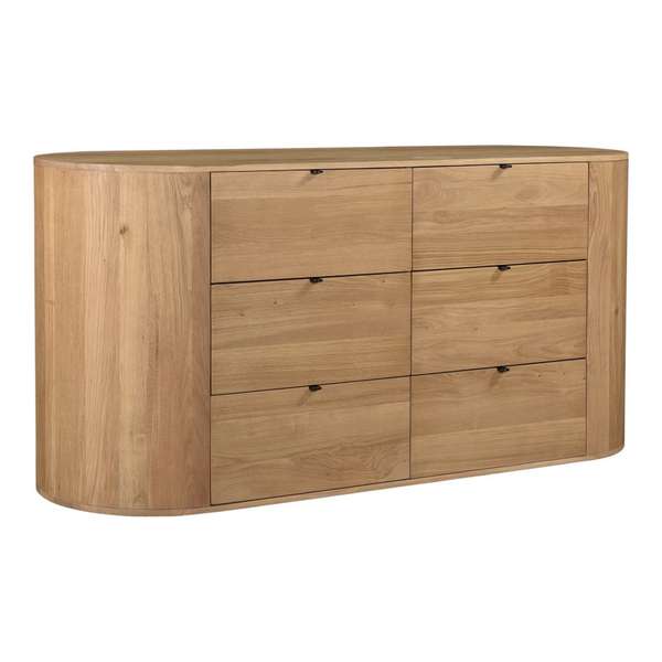 Moe's Theo Curved Wood Dresser