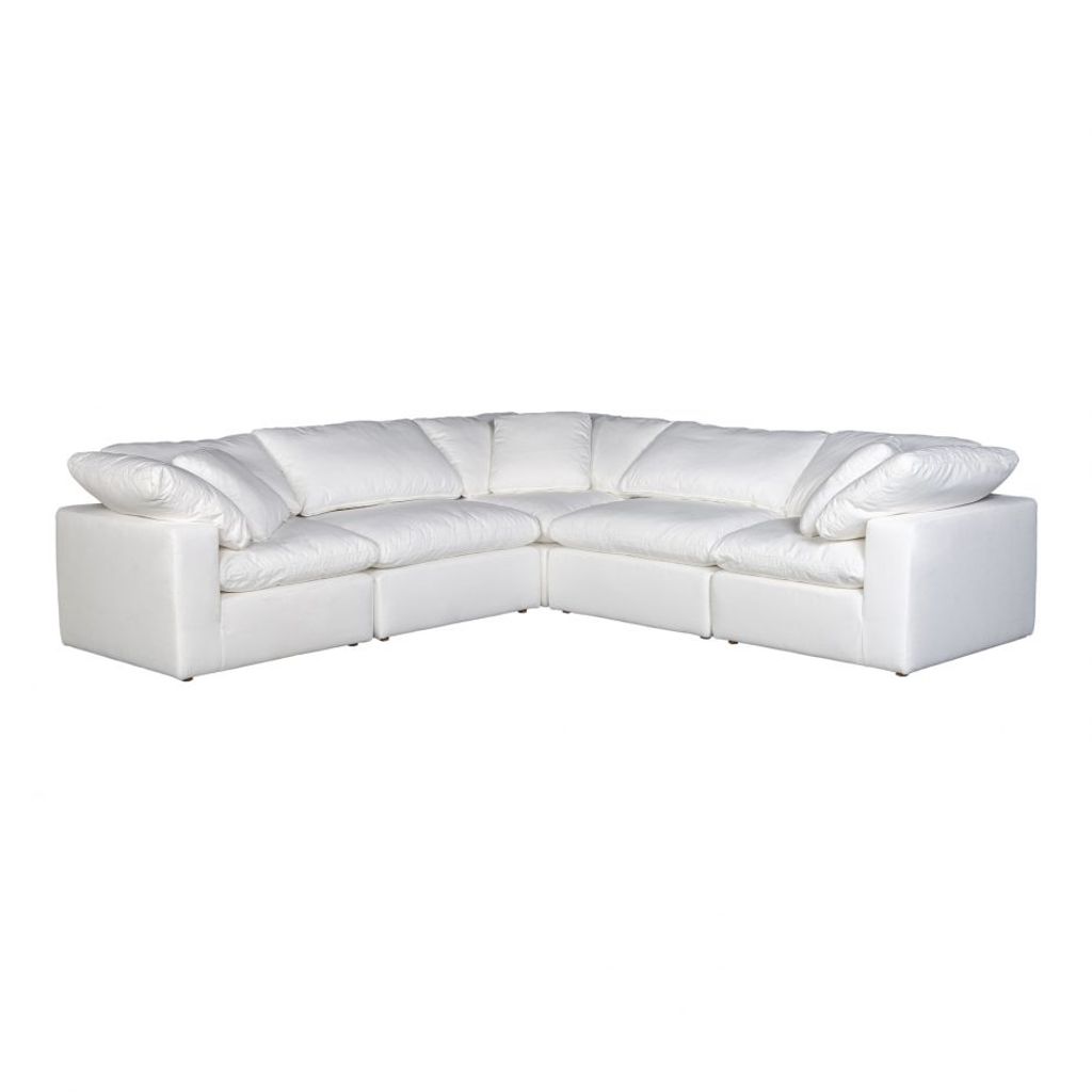 Preview image for Clay Classic L Modular Sectional Livesmart Fabric White