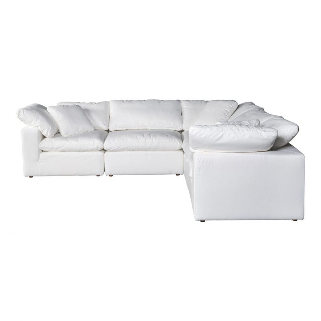 Preview image for Terra Condo Classic L Modular Sectional Livesmart Fabric Cream
