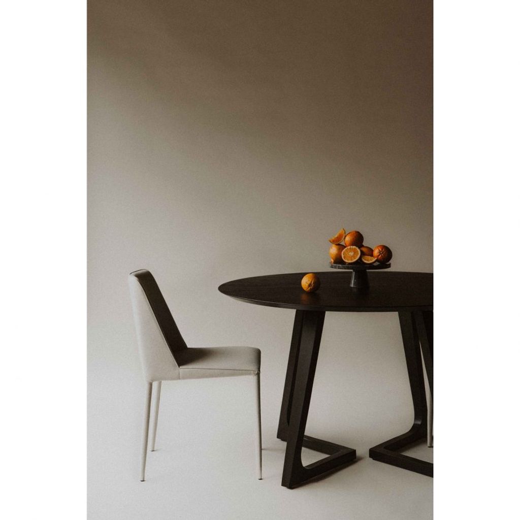 Nora Fabric Dining Chair Light Grey (Set Of 2)