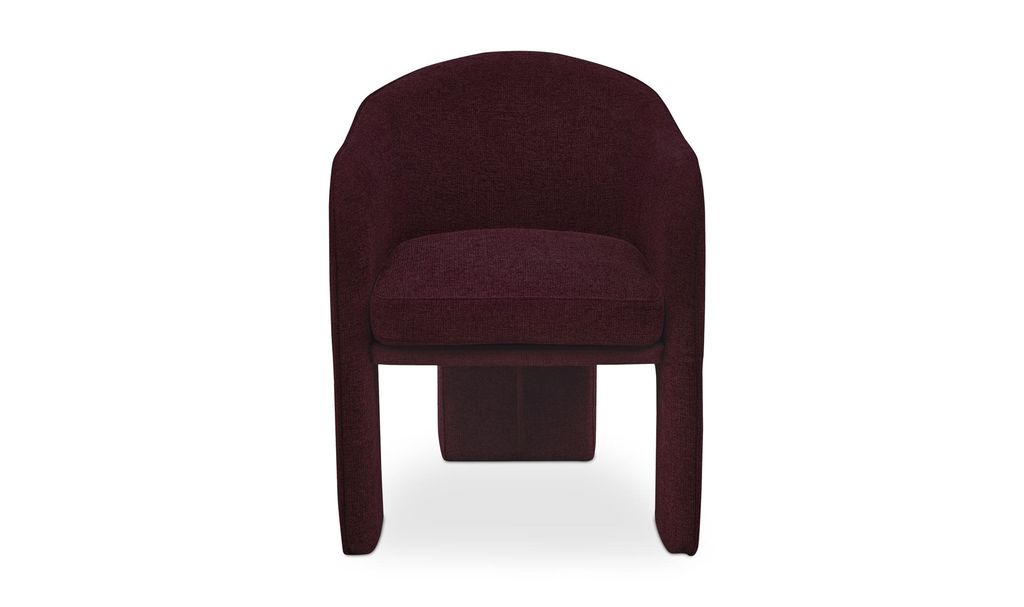 Preview image for Clara Dining Chair Performance Fabric 24.75" X 26" X 32.25", Plum
