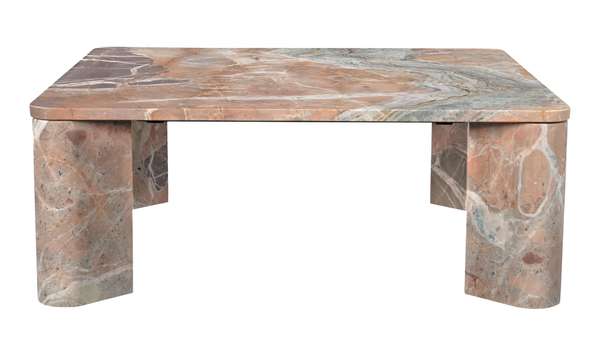 Segment Coffee Table 35.5" X 35.5" X 13", Orange Lavante