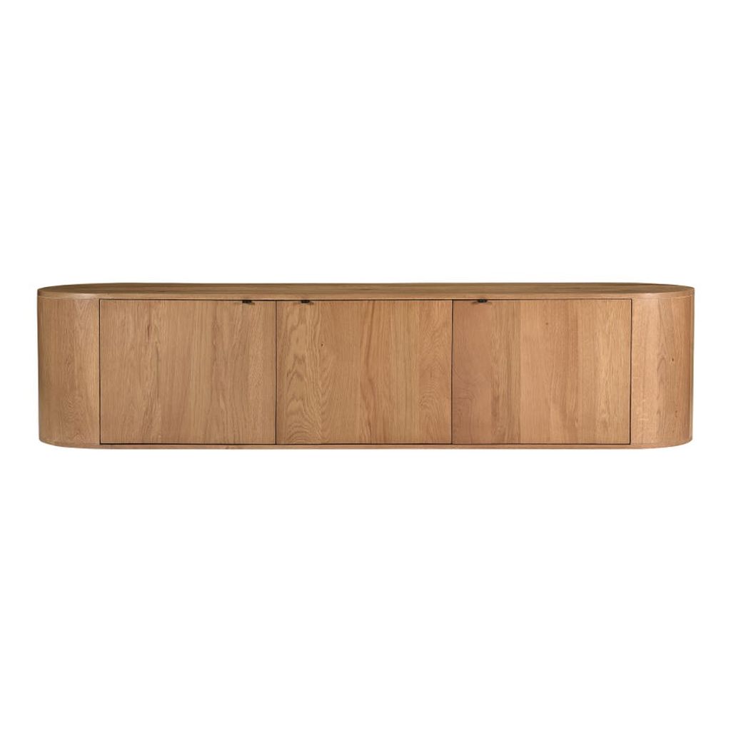 Preview image for Theo Media Bench 80" X 18" X 18", Natural