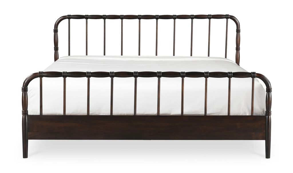 Vivian Queen Bed, Dark Brown