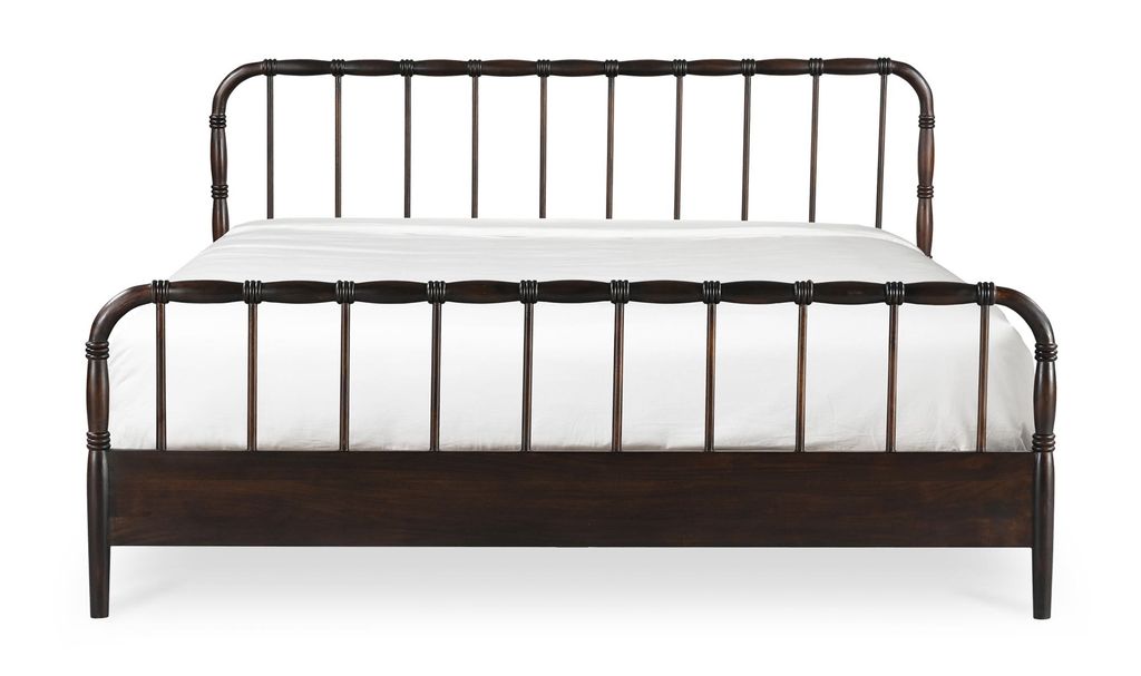 Vivian King Bed, Dark Brown