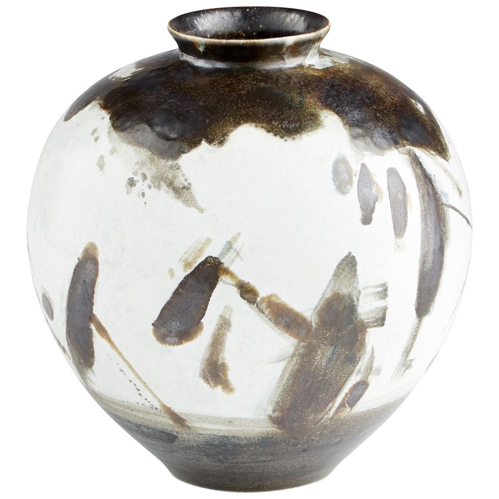 Mod Vase Medium, Black And White