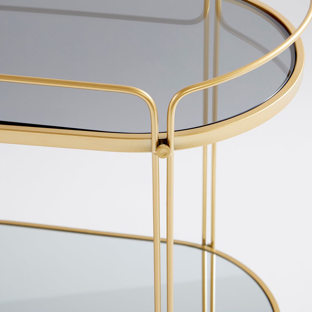 Motif Bar Cart, Gold