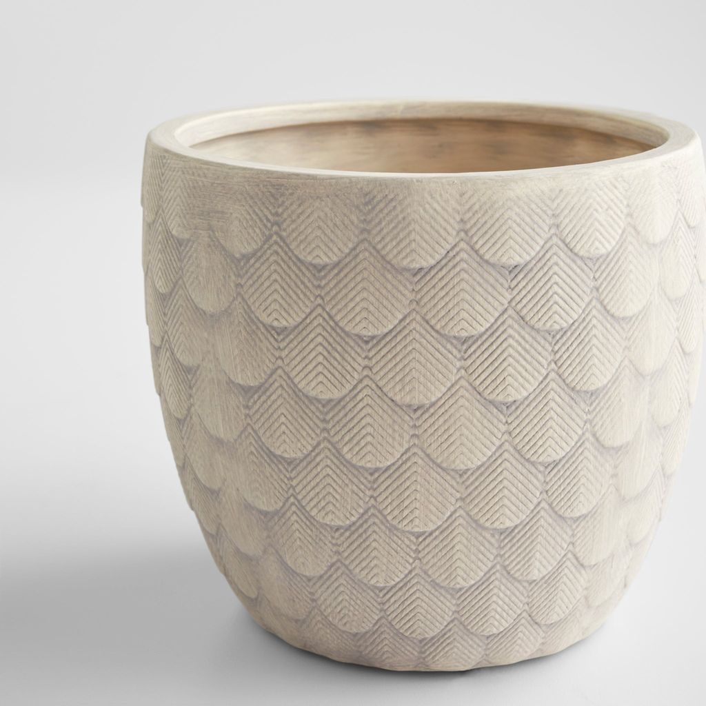 Nereus Planter, Natural Grey, Short, Small
