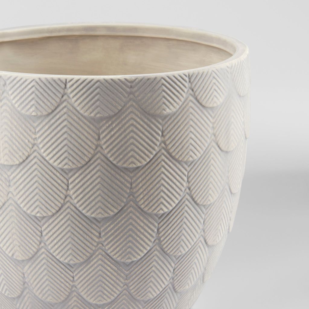 Nereus Planter, Natural Grey, Short, Large