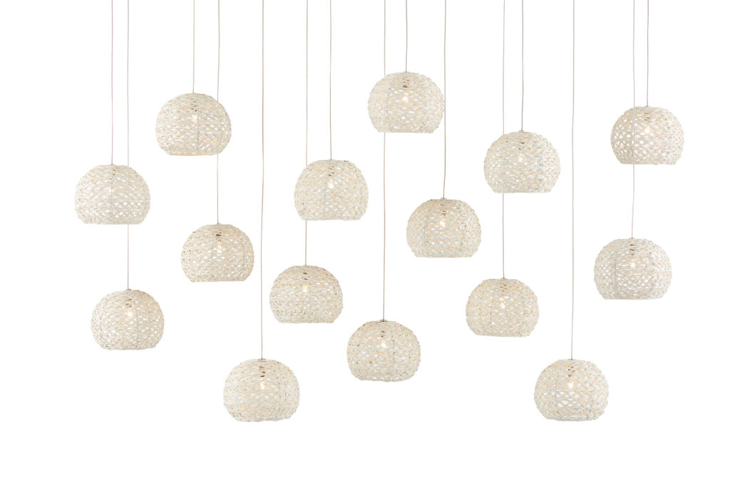 Preview image for Piero Rectangular 15-Light Multi-Drop Pendant